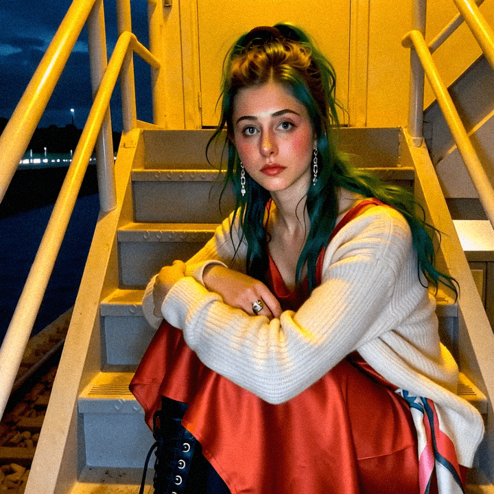 Emma-Jane MacKinnon-Lee in Perth during a warm evening, soft glow.